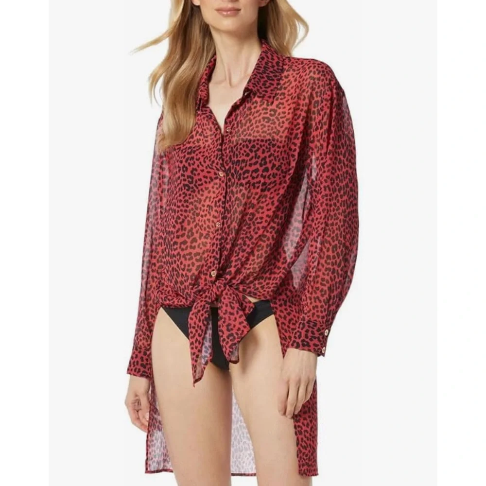Michael Kors Animal Print Cover Up